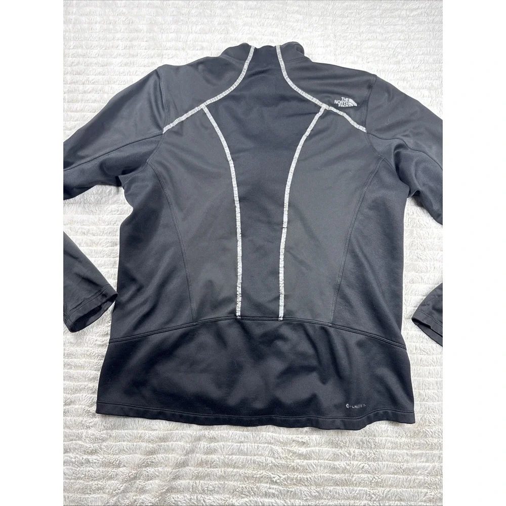 The North Face‎ Jacket Men L Black Flight Series Running Cycling Windstopper GUC